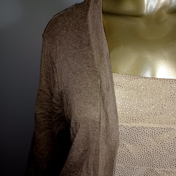 CJ Banks sweater with tiered attached tank - Picture 3 of 13